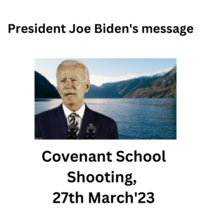 President Joe Biden's Message